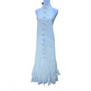 NEW ERIKA PEÑA women's soleil maxi dress in white